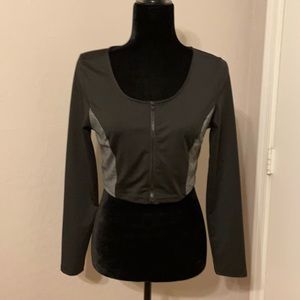 Crop zip jacket